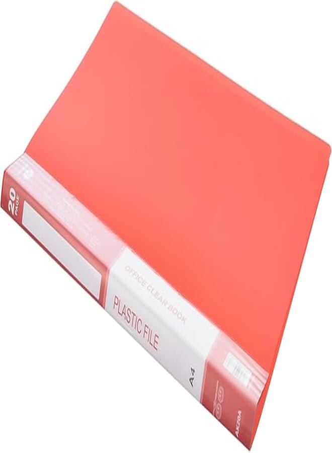 SONIX DG-AK20A Holder 20-Pocket A4 Plastic Folder, Single